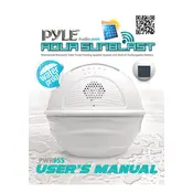 Pyle PWR95SBK Speaker manual cover