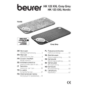 Beurer HK 123 XXL Cosy Grey Heat Pad manual cover