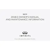 Infiniti QX30 2018 SUV manual cover