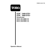 Toro CCR 2400 38412 Snow Thrower manual cover