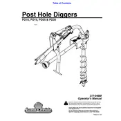 Kubota PD10 Hole Digger manual cover