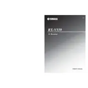 Yamaha RX-V559 Receiver manual cover