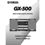 Yamaha GX-500 Mini Component System manual cover