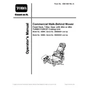 Toro Turbo Force 40-inch-48-inch 30696 Mower manual cover