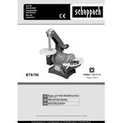 Scheppach BTS 700 5903305966 Sander manual cover