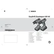 Bosch EasyDrill 18V-40 Drill manual cover