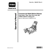 Toro 39678 Mower manual cover