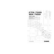 Casio WK7600 Keyboard manual cover