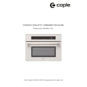 Caple CM209SS Microwave manual cover