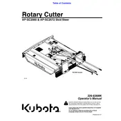 Kubota AP-SC2560 Cutter manual cover