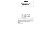 Yamaha HR-1000B Amplifier manual cover