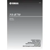 Yamaha NS-B750 Speaker manual cover