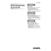 Casio XJ-V2 Projector manual cover