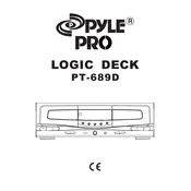 Pyle PT689D Cassette Deck manual cover