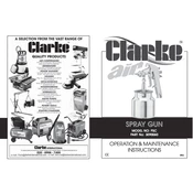 Clarke 3090060 PSC Spray Gun manual cover