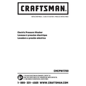 Craftsman CMEPW1700 Washer manual cover