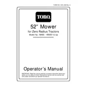 Toro ProLine 52-inch 78460 Mower manual cover