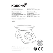 Korona 76161 Scale manual cover