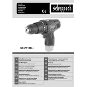 Scheppach SD-PT120Li 5909203900 Drill manual cover