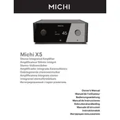 Rotel Michi X5 Amplifier manual cover