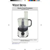 West Bend ESFP300 70865 Food Processor manual cover