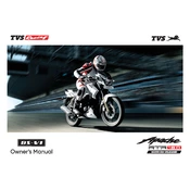 TVS Apache RTR 180 2V Motorcycle manual cover