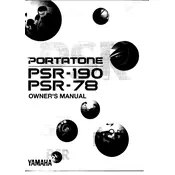 Yamaha PSR-78 Keyboard