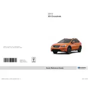 Subaru XV Crosstrek 2.0i Limited 2013 SUV manual cover