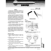 Shure SM77 Microphone manual cover