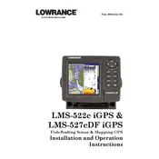 Lowrance LMS-522C iGPS Fish Finder manual cover