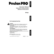 Poulan Pro PP136 Trimmer manual cover