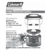 Coleman U-Tube Fluorescent Lantern 5358H705 manual cover