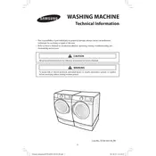 Samsung Pure Cycle WF501ANW Washing Machine manual cover