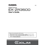 Casio EXZR3500 Camera manual cover