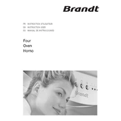 Brandt FC1541X Oven manual cover