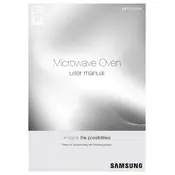 Samsung ME17H703SHB Microwave manual cover