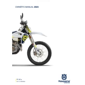 Husqvarna FE 501s 2023 Motorcycle manual cover