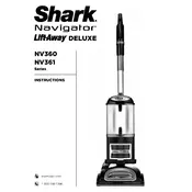 Shark Navigator NV360 Vacuum manual cover