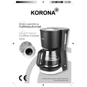 Korona 10400 Coffee Maker manual cover