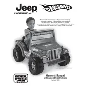 Power Wheels Mattel Jeep Blitz N9356 Toy manual cover