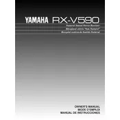 Yamaha RX-V590 Receiver manual cover