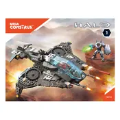 Mega Construx Mattel Halo Warzone Wasp Strike FDY53 Construction Set manual cover