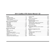 Cadillac STS 2011 manual cover