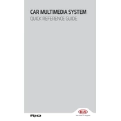 Kia Rio Car Multimedia System 2019 Hatchback manual cover