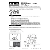 Sealey VS7021.V4 Bearing manual cover