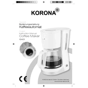 Korona 10401 Coffee Maker manual cover