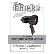 Clarke 3110680 CAT48 Heavy Duty Impact Wrench manual cover