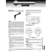 Shure 587SB Microphone manual cover