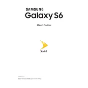 Samsung Galaxy S6 Sprint SM-G920PZDESPR Phone manual cover