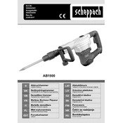 Scheppach AB1500 5908202901 Demolition Hammer manual cover